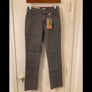 New L.L. Bean Classic Fit Jeans.True Shape Slim Leg Charcoal Gray Stretch Size 2